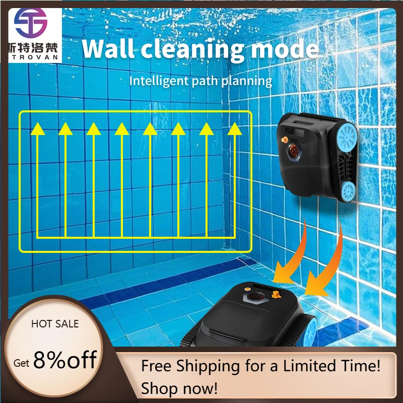 

STLF Advanced Intelligence Cleaning Cordless Vacuum Wall Mounted Automatic Pool Swimming Cleaner Robot