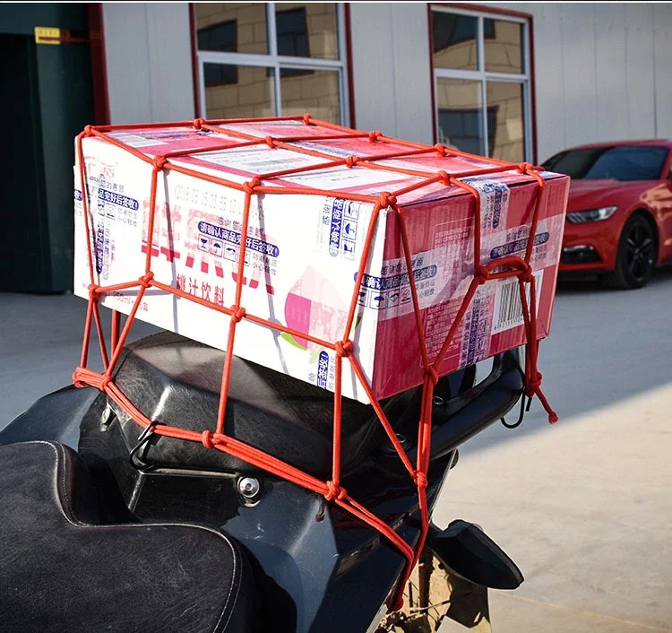 Rete per bagagli da moto rete da carico per moto borsa per bagagli gancio per il carico tenere i bagagli rete per la conservazione del casco da moto per bici