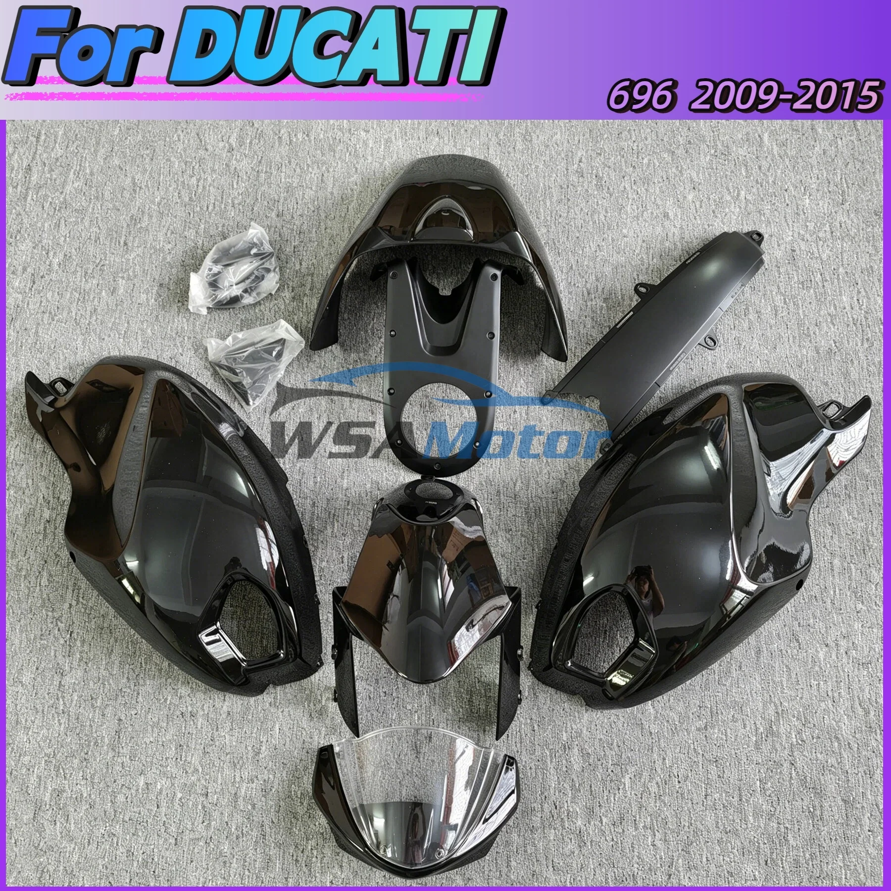 

For DUCATI Monster 696 796 1100S 2008 -2015 Full Body Fairing Kits Motorcycle Full Set Shell Cover