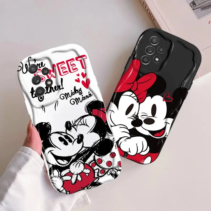 Disney Mickey Minnie Lover For Samsung Galaxy A55 A35 A15 A73 72 A53 A52 A33 54 A34 42 A32 A22 A24 A23 A14 A13 A12 5G Phone Case