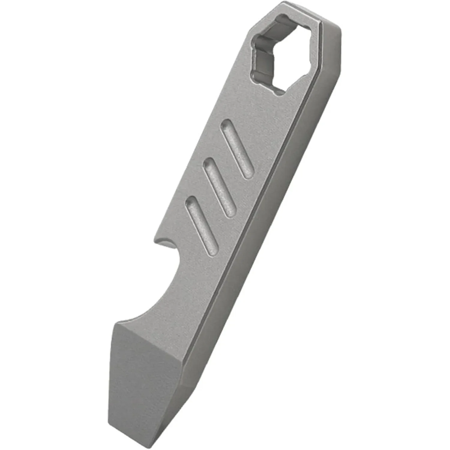 FEGVE Hamans EDC Pry Bar Mini EDC Tool Pocket Keychain Multi Tool Titanium Pry Bar EDC Pry Bar for Keychains, LQ-07