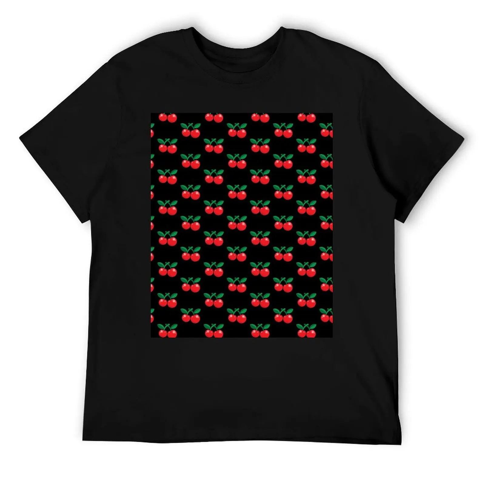 

Super cute red cherries T-Shirt t shirt man casual man t shirts cotton t shirt men 100% cotton luxury brand T-Shirt
