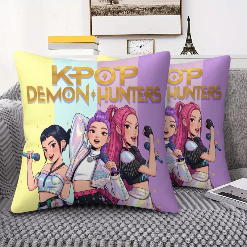 Hasbro Kpop Throw Pillow Decorative Cushion Anime Girl Group Print for Sofa Car Bedroom Living Room Soft Nap Pillow for Teens