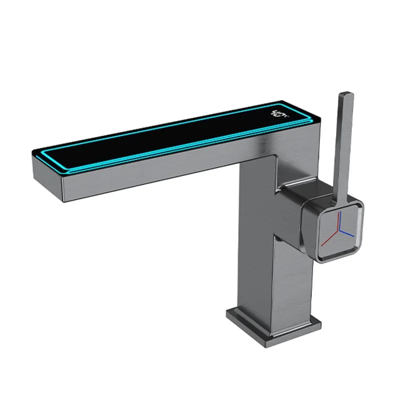 

Digital display faucet toilet washbasin gun gray bathroom toilet washbasin hot and cold faucet MT2515