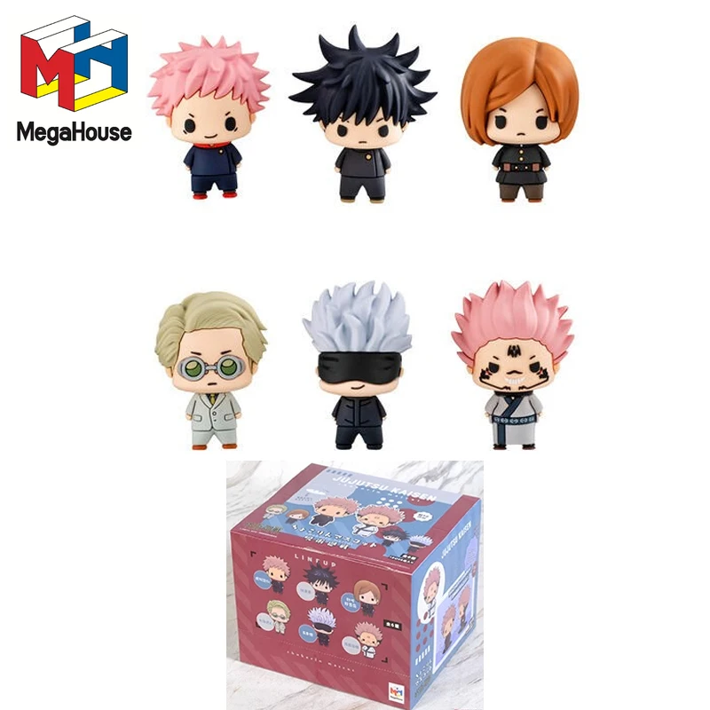 

Megahouse Genuine Jujutsu Kaisen Chokorin Box Egg Itadori Yuji Satoru Gojo Nanami Kento Anime Action Figures Toys For Kids Gift