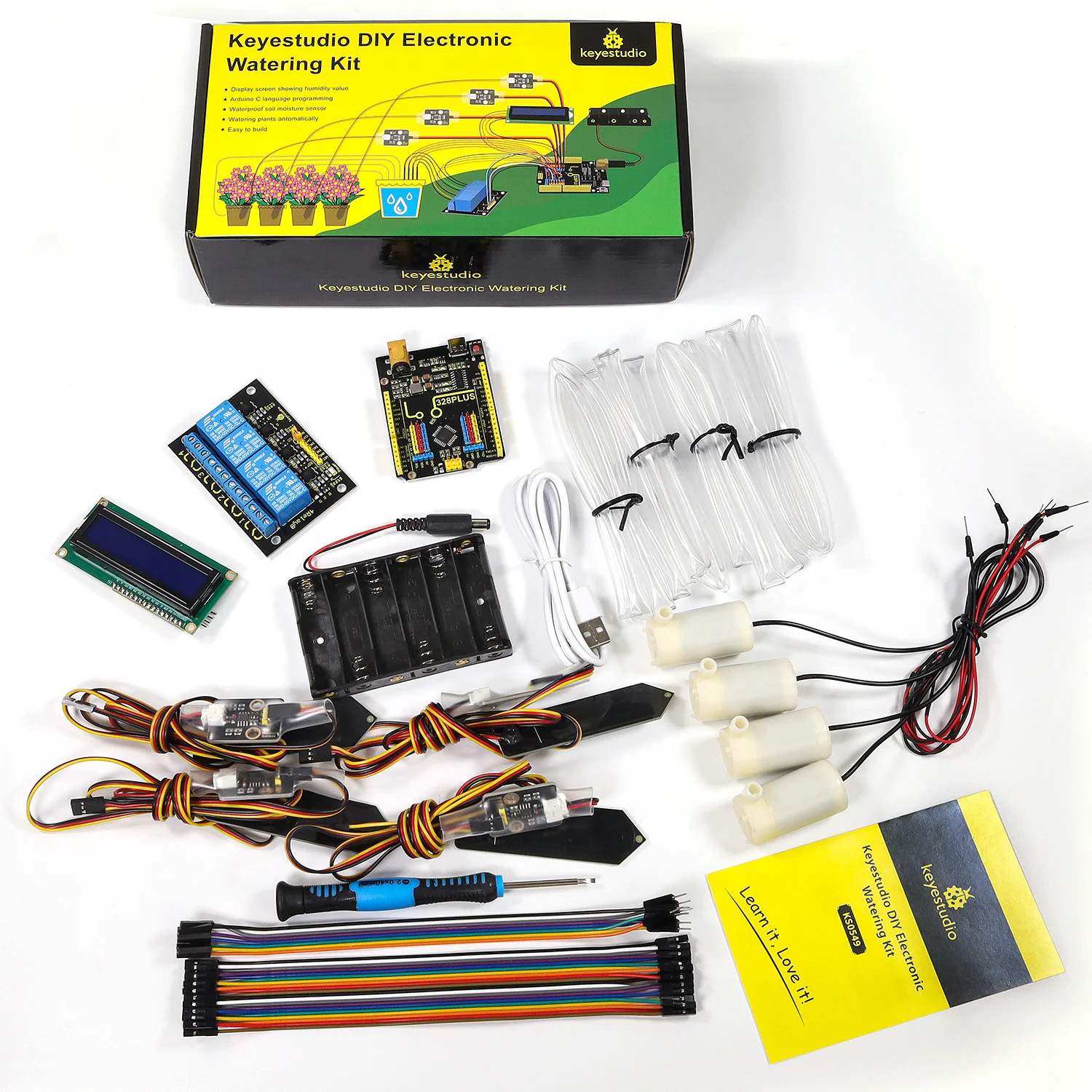 Keyestudio DIY Water Pumps Automatic Electronic Watering Kit  For Arduino UNO Projects Soil Humidity Test