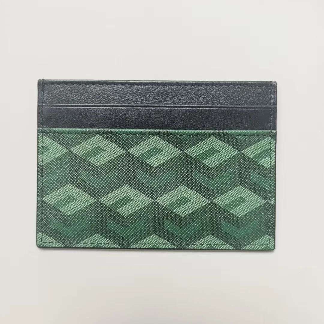 حامل بطاقات من الجلد الطبيعي بنمط ثلاثي الأبعاد، متعدد الوظائف، صغير الحجم للرجال والنساء، محفظة للعملات المعدنية