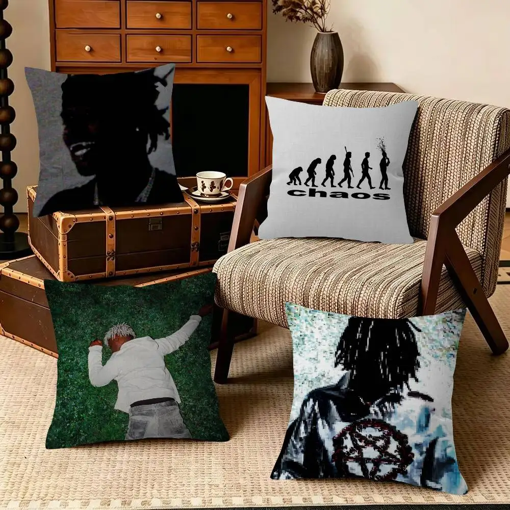 Rapper Ken Carson More Chaos  Decorative Pillowcase Square Pillowcase Home Office Decorative Cushion Cover