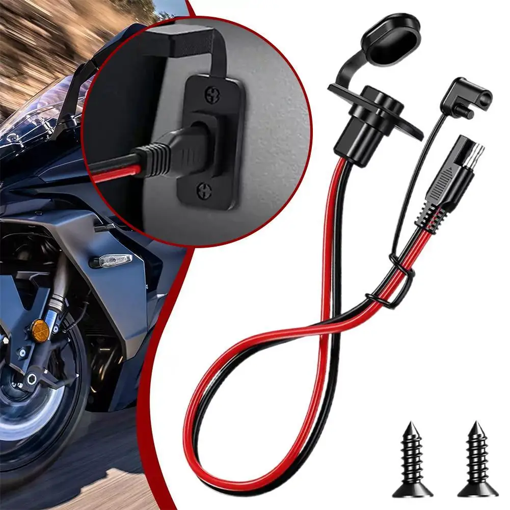 

Car Battery Extension Tender SAE DC Power Automotive Panel Connector Cables Solar Cell Connection Transfer 12AWG 30CM