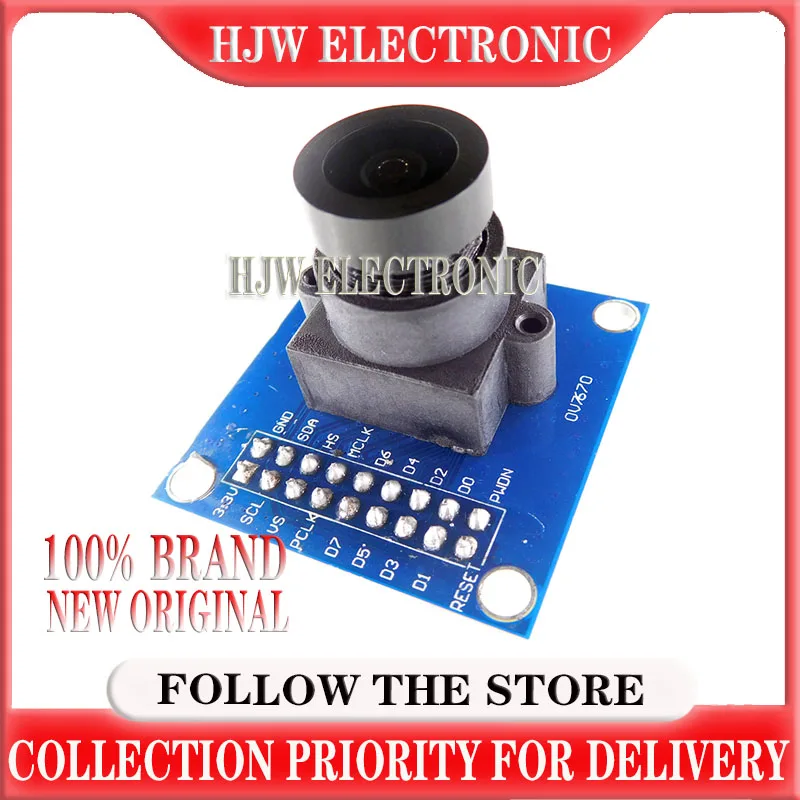 OV7670 camera module OV7670 moduleSupports VGA CIF auto exposure control display active size 640X480 For Arduino