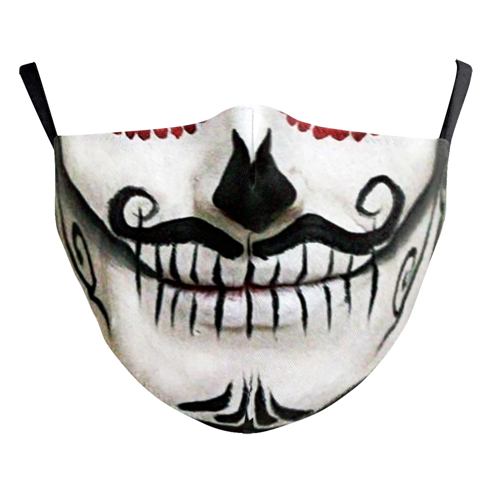 Christmas Printed Dust Mask 2023 Fashion Man Women Comfortable Breathable Adjustable Anti-Haze Role-Playing Prop