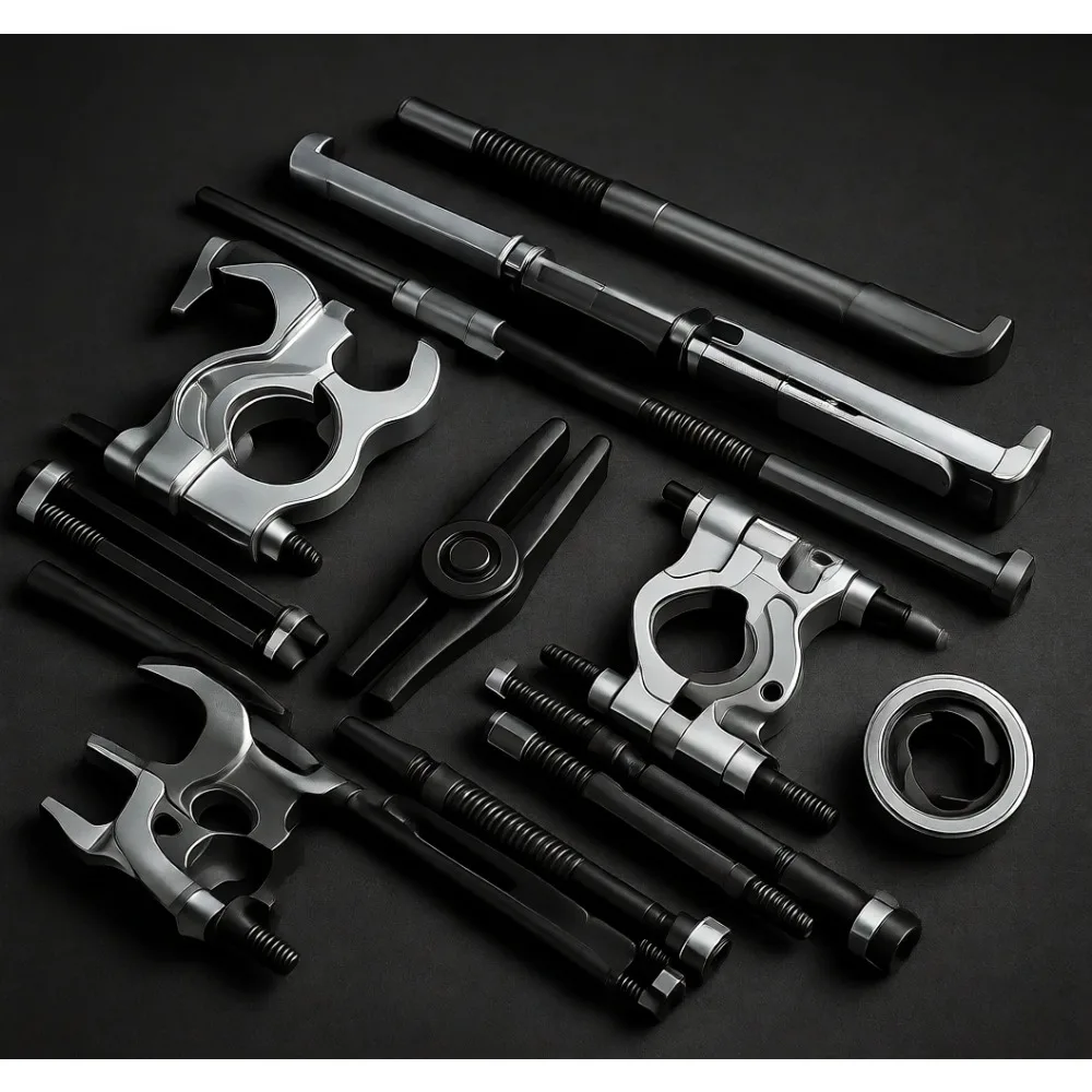 

14 Piece Heavy Duty 5 Ton Bearing Separator Puller Set with 2 and 3 Inch Discs