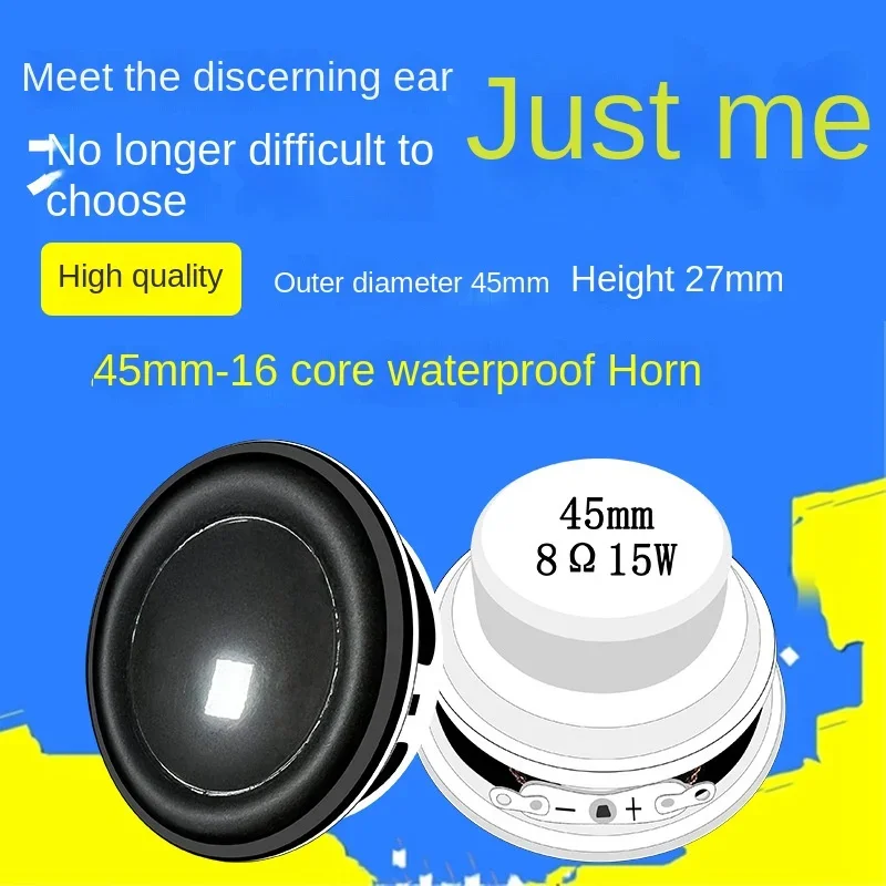 Shallow Round Pot Bottom Cap Single Speaker 45mm16 Core Amplifier Waterproof Audio 8 Europe 15W Small Audio Speaker