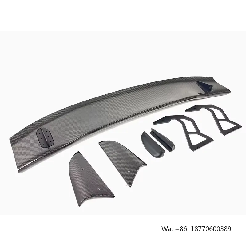 For Honda Gen 11 FL5 Type R Civic Hatch Rear Spoiler Carbon Fiber Swan Neck Wing Single Deck SPN Style