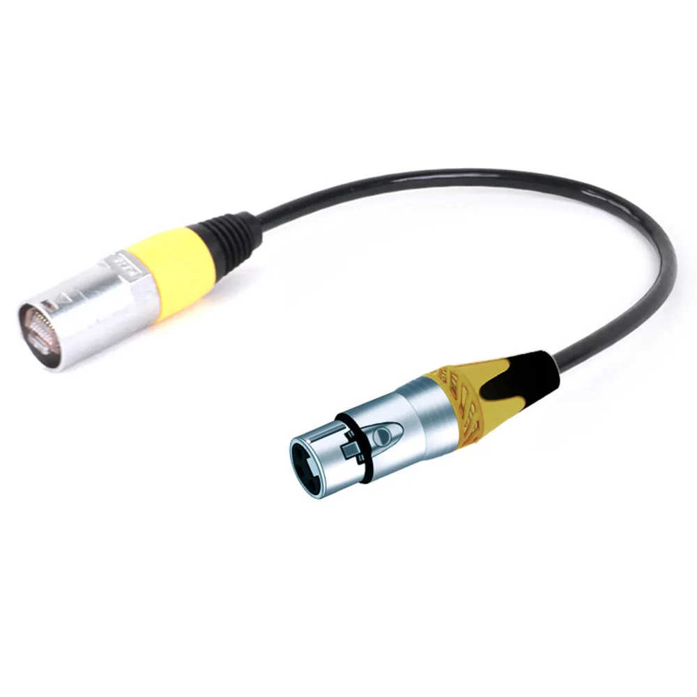 3Pin XLR Female to Waterproof UTP RJ45 8P8C CAT5/5E Male Network Adapter Extension Cable LED Controller Converter Cord