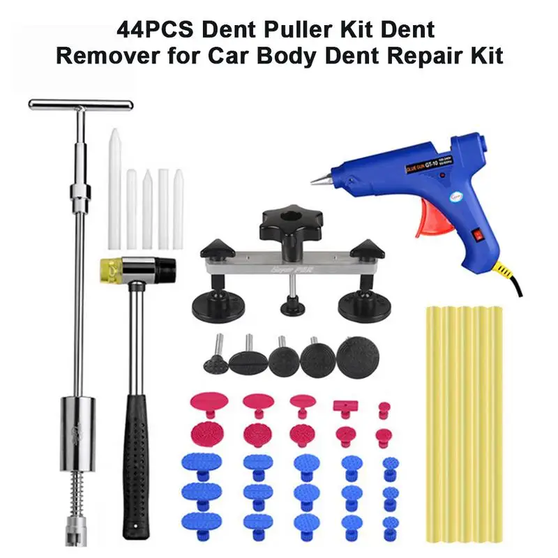 

44PCS Professional Car Dent Repair Tools Paint Less Dent Repair Kit Automotive Dent Remover Suction Cup Dent Puller Tool For Car