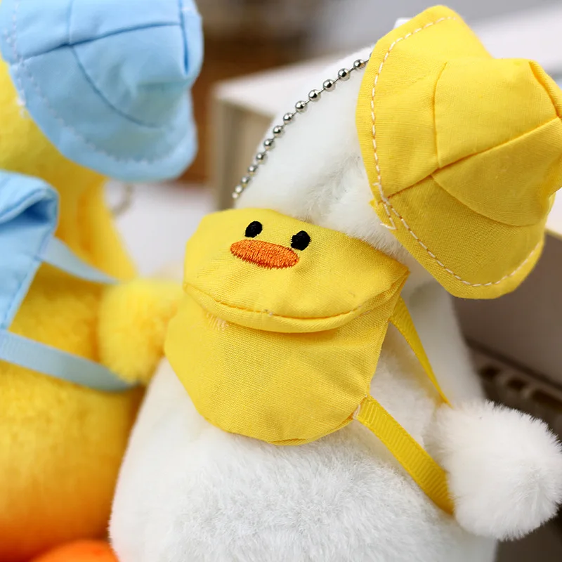 مضحك أفخم البطة المفاتيح متذبذب كيسينغ ديشانفور الرقبة بطة سحر محشوة التعلم الإبداعية فتاة هدية الكريسماس للنساء فتاة أكياس