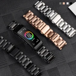 16mm 18mm Stainless Steel bracelet metal For Huawei B7 B6 B3 B5 band talkband wristband Strap Replacement Metal Bracelet correa