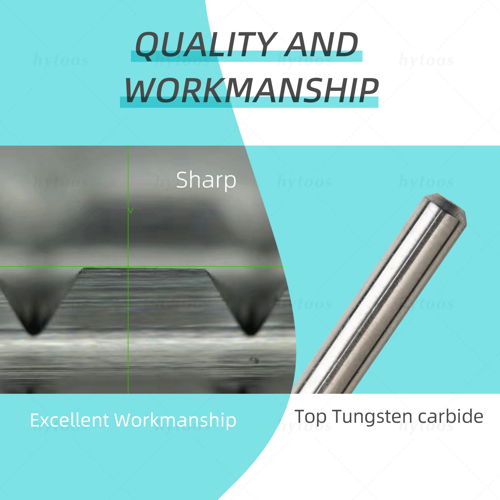 HYTOOS 5-in-1-Nagelbohrer mit flacher Oberseite, 24 mm lang, konische Hartmetall-Nagelbits, elektrisches Bohrzubehör, Gel-Nagellack-Entfernungswerkzeug – Detail 6
