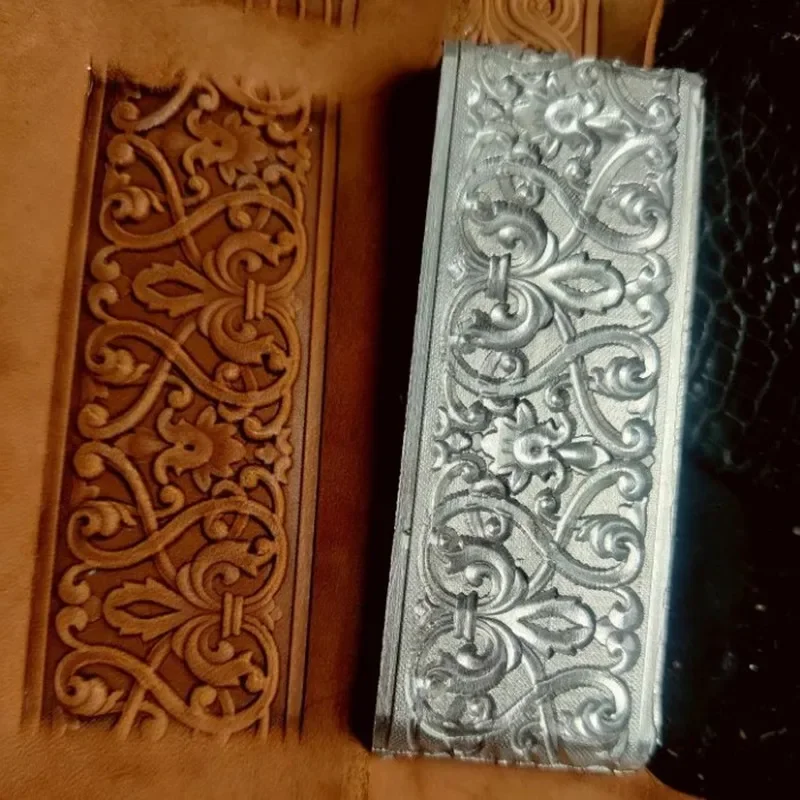 لـ Gürtelspregestemple Aus Aluminiumlegierung، Individuelles Juanzhi/Manzhi-Muster، Metallpregewerkzeug Fur Lederhandwerk، Wiede