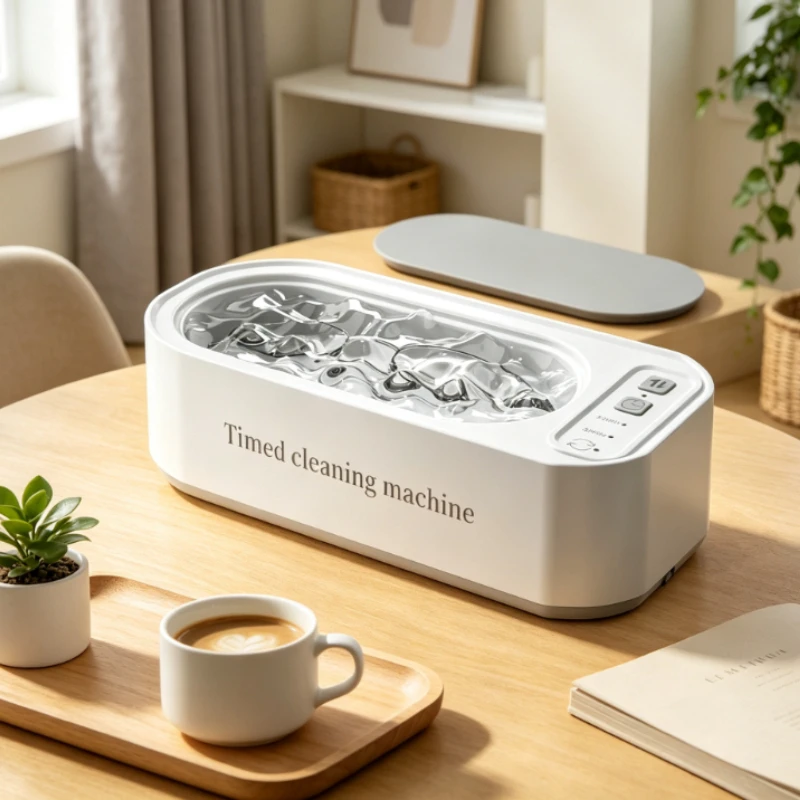 Ultrasonic Cleaner Portable High-Frequency Timed Cleaning Machine for Glasses Jewelry Toothbrush - 250mAh Compact Sturdy