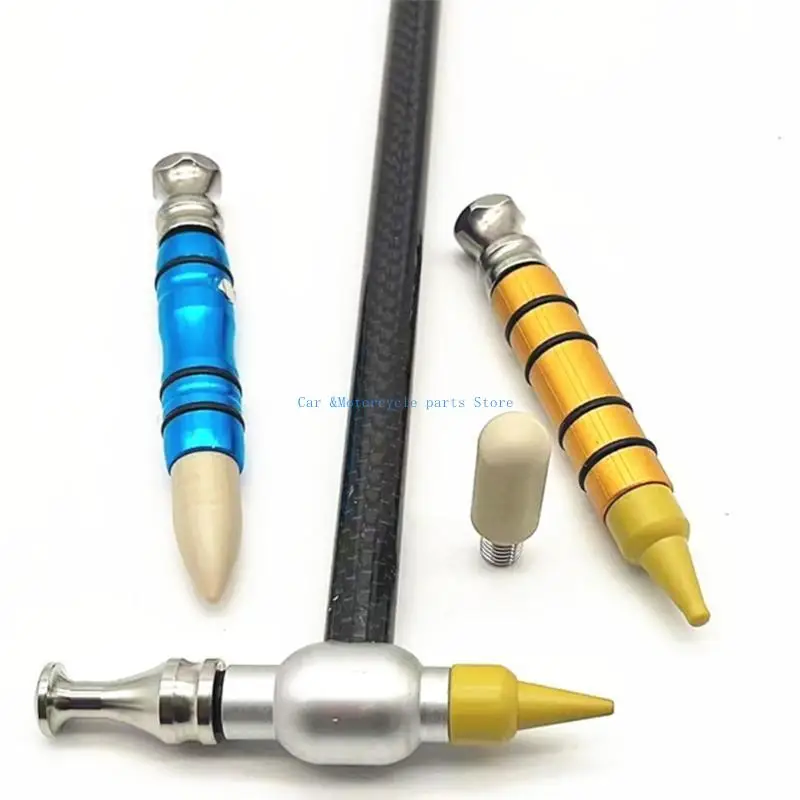 Y9UC Auto Dent ซ่อม KnocksTools Tapper หัวค้อนเคล็ดลับเหมาะสำหรับรถซ่อมเครื่องมือ 1 คู่