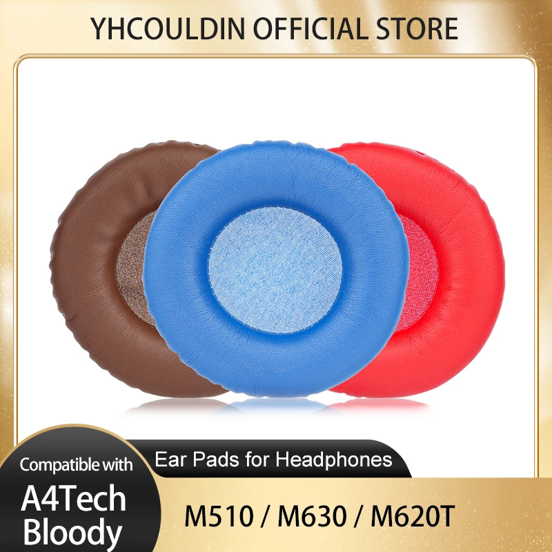 イヤーパッド交換用 A4Tech Bloody M510 ヘッドフォン M630 / M620T ヘッドセットイヤーパッドクッションカバー快適なスポンジフォームベロア