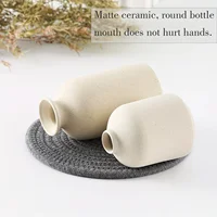 Set of 3 Ceramic Vase, Flower Vases For Rustic Home Decor, 3