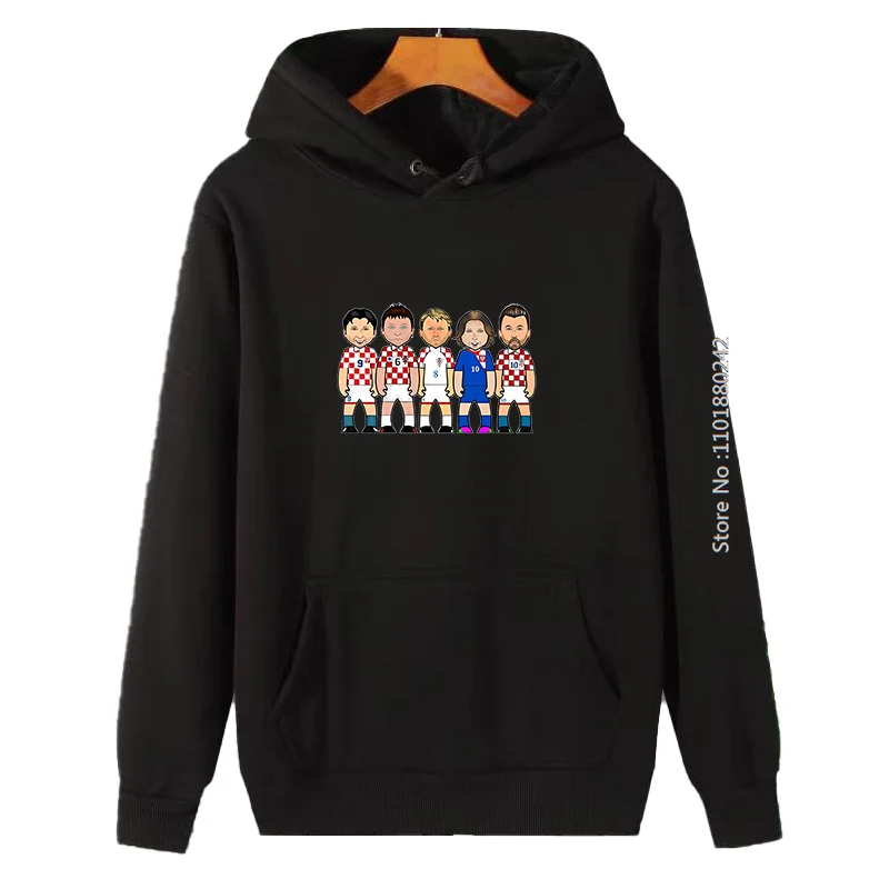 أزياء الرجال الملابس الشتوية Luka Modric Zvonomir Boban الجرافيك قمصان سويت شيرت بقلنسوة جودة عالية جديد في هوديس والبلوزات