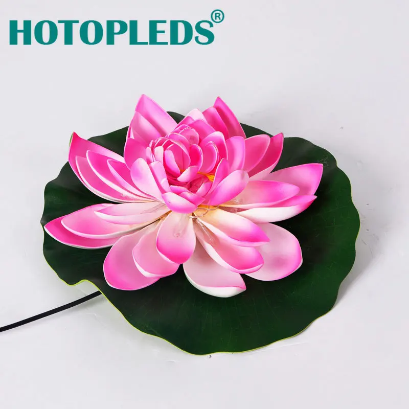 2pack Select Custom Led European Lotus Lamp Single Water Floating Luminous Multi-specification EVA Material Outdoor Waterproof