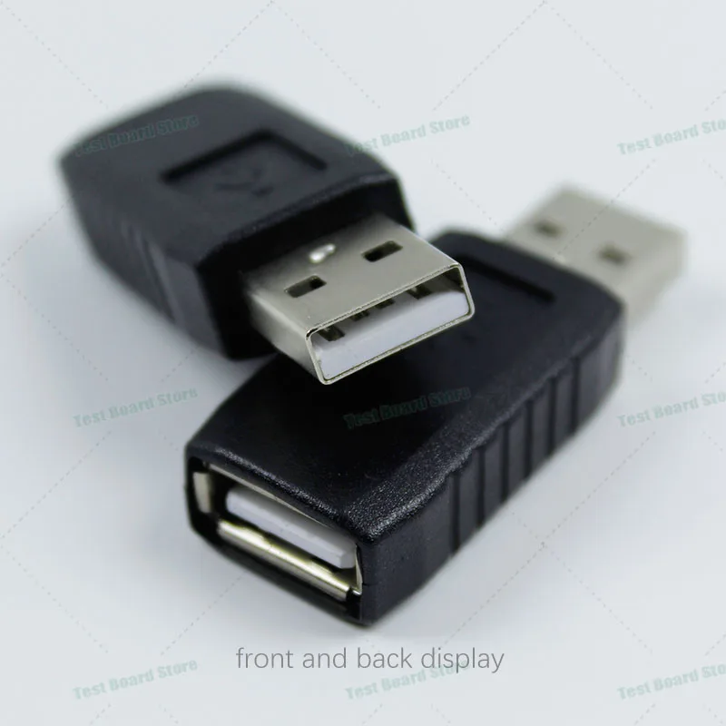 1Pce USB2.0 Type-A Male Female Converter Straight Head USB Revolving USB Female Data Cable Extension Converter Head for Laptop