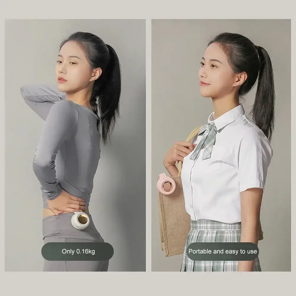Portable Bladeless Waist Clip Fan 3 Speed Silent Cooling Device_voghion.com
