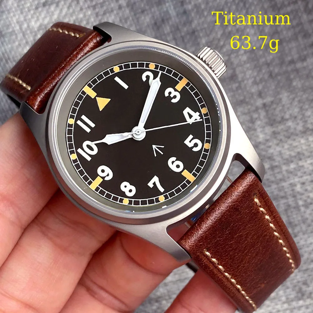 Hot Pilot Small Titanium Diver Mechanical Watch Japan NH35/PT5000 36mm Lady Wristwatch Sapphire Crystal Waterproof Dive Clock