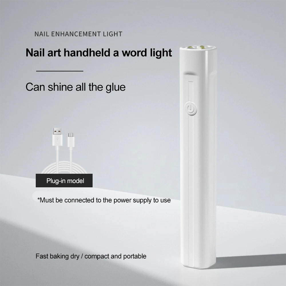 Mini lampe à ongles portative, Machine à ongles Portable, outil de séchage des ongles, magasin de manucure, photothérapie, stylo lampe de poche professionnelle