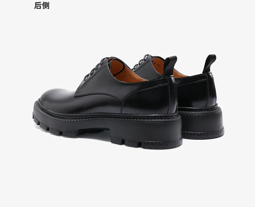 2025 جديد الرجال الأعمال الرسمية جولة رئيس زيادة الترفيه منصة جلدية ركاب أحذية أحذية الزفاف #4