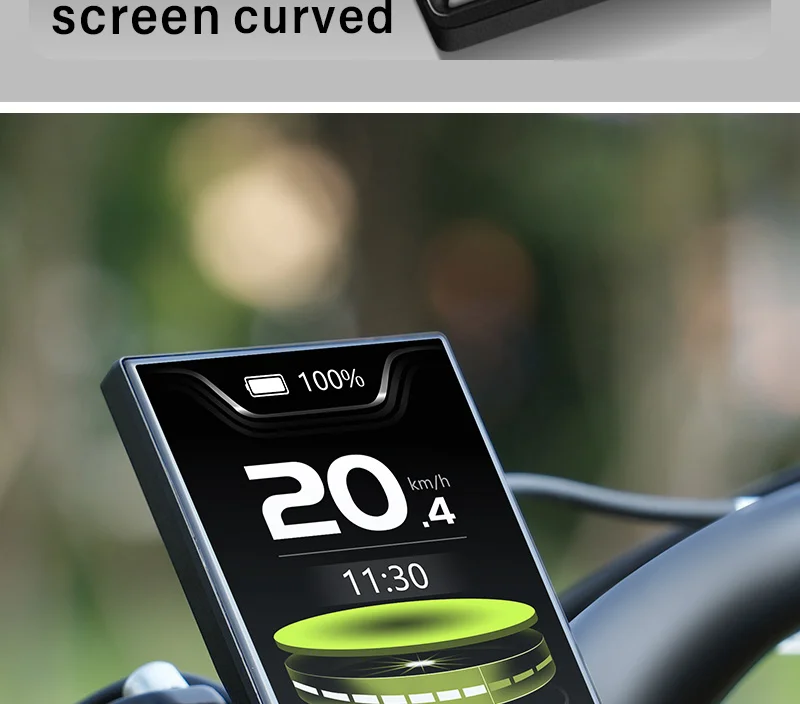 BAFANG DPC010 E-Bike-Display 4-Zoll-TFT-Bildschirm IP66 Wasserdicht Automatische Hintergrundbeleuchtung E-Bike-Tachometer & Computer mit Typ-C-Ladegerät – Detail 14