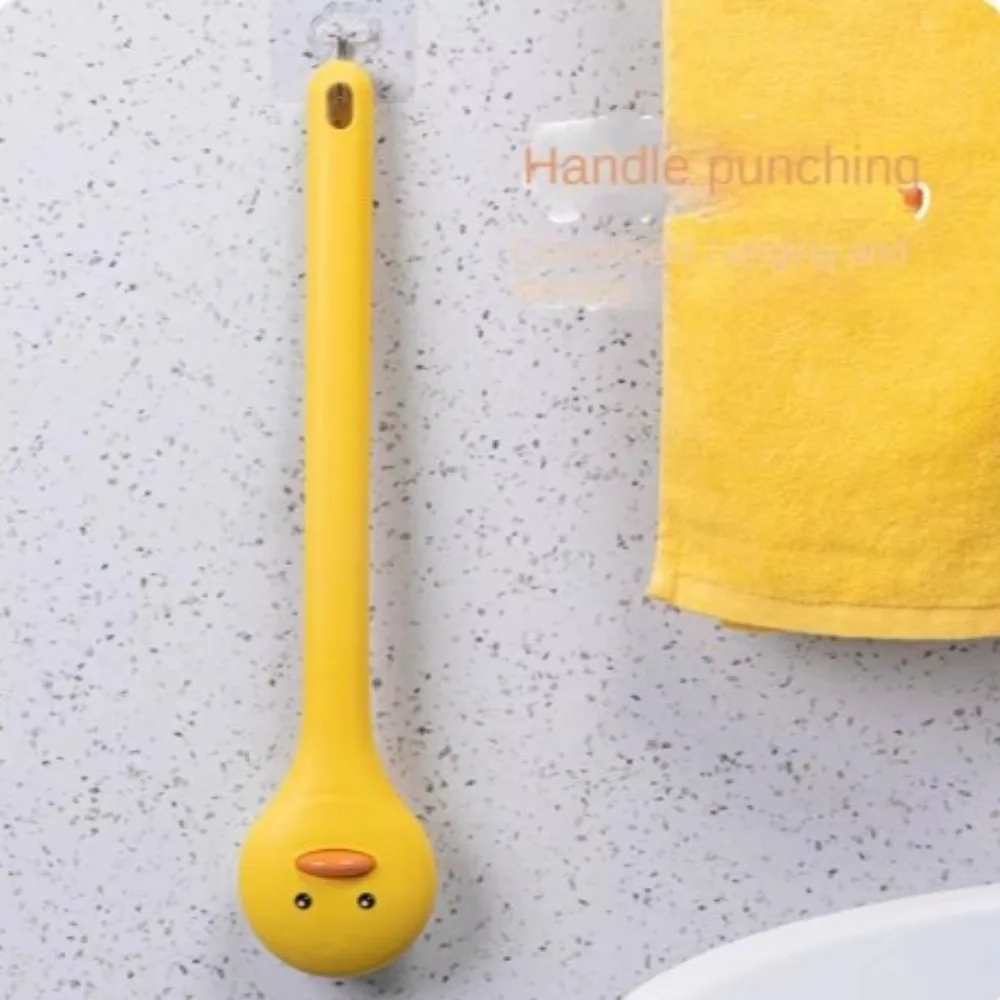 Creatieve Leuke Eend Badborstel Zachte Haren Gele Boby Wrijven Tool Huid Massager Hang Gat Douche Scrubber Boby Cleaning