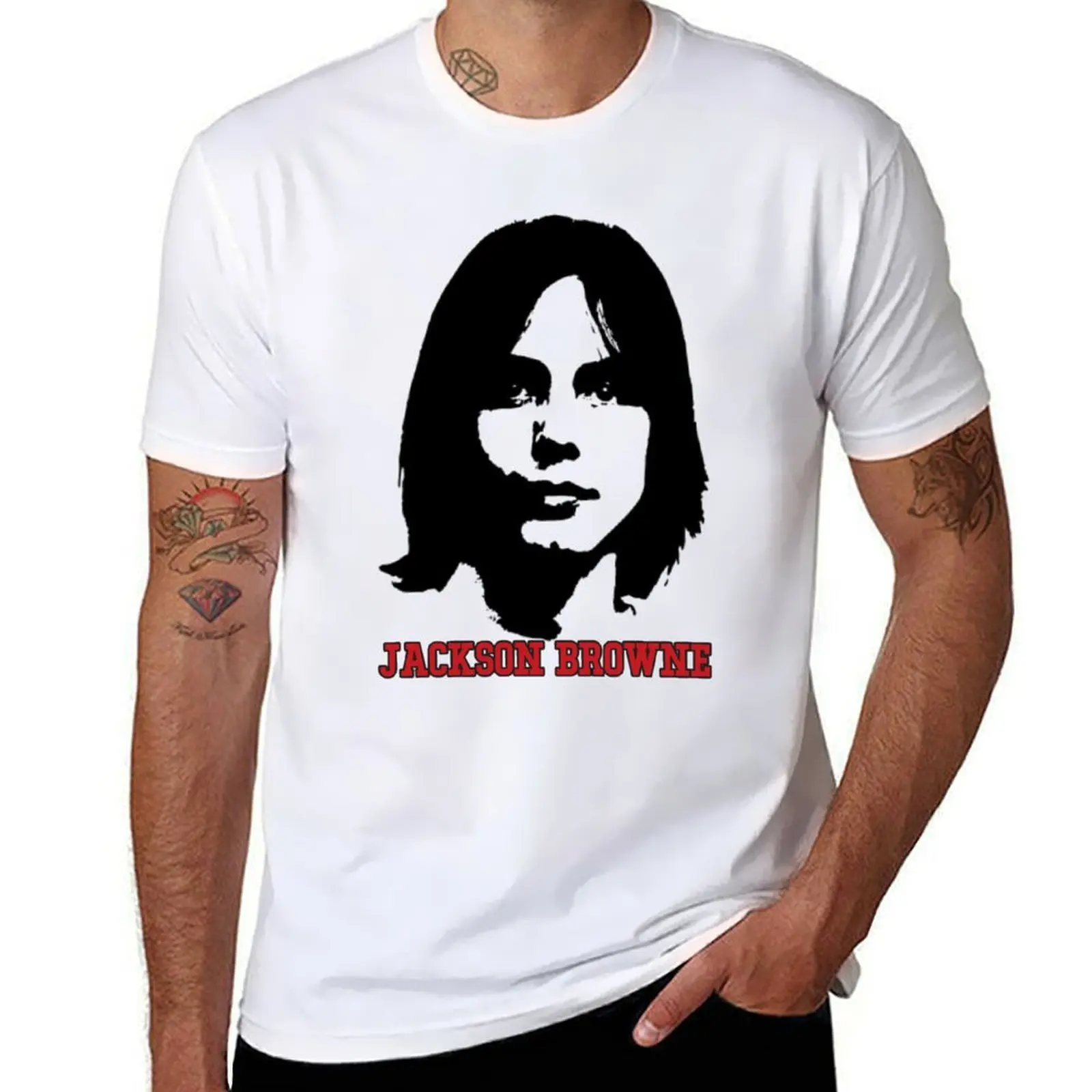 Jackson Browne T-Shirt t shirts for man cotton funny t shirts for man cotton soft T-Shirt