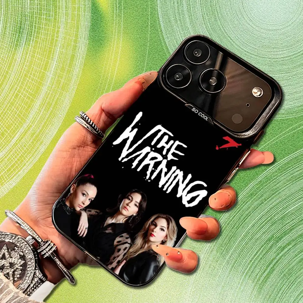 Funda de teléfono Rock Band T-The W-Warnings para iPhone 14,17,13,12,11,16,15,Mini,Pro,SE,XS,MAX,funda de silicona negra mate