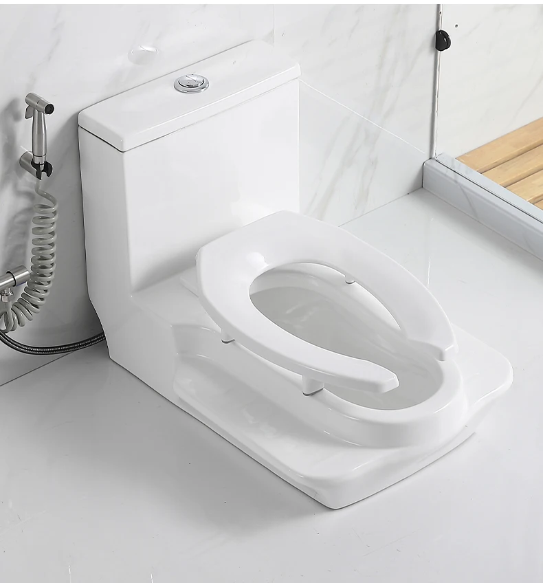 The toilet is changed to a squat toilet, the desktop toilet is changed to a squat and squat dual-purpose floor row, and the surf