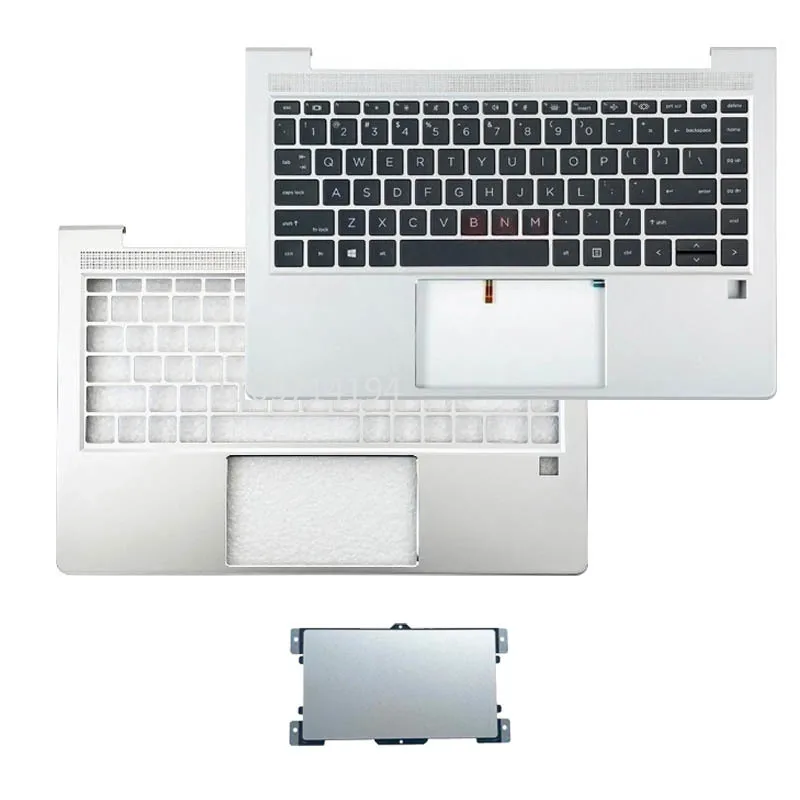 For HP Probook 440 G8 440 G9 445R Zhan66 14 G4 G5 X8Q New US SP Keyboard Laptop Palmrest Upper Cover Backlight