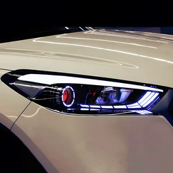 Car Front Lamps For Hyundai Tucson 2015-2018 LED Auto Headlights Assembly Upgrade Demon Eyes Style Projector Lens Accessories
