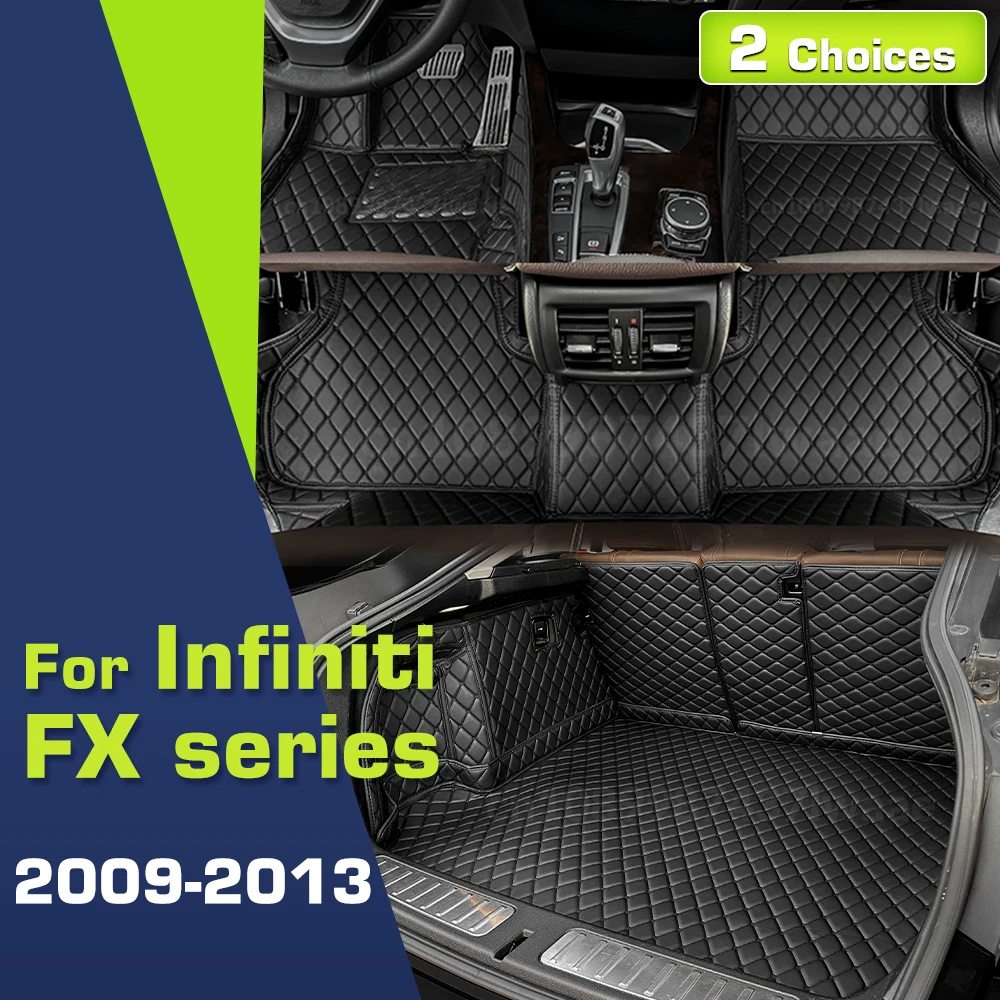 

Автомобильные коврики для серии Infiniti FX 2009, 2010, 2011, 2012, 2013, изготовленные на заказ коврики для багажника, автомобильные подушечки для ног, ковер, аксессуары для интерьера