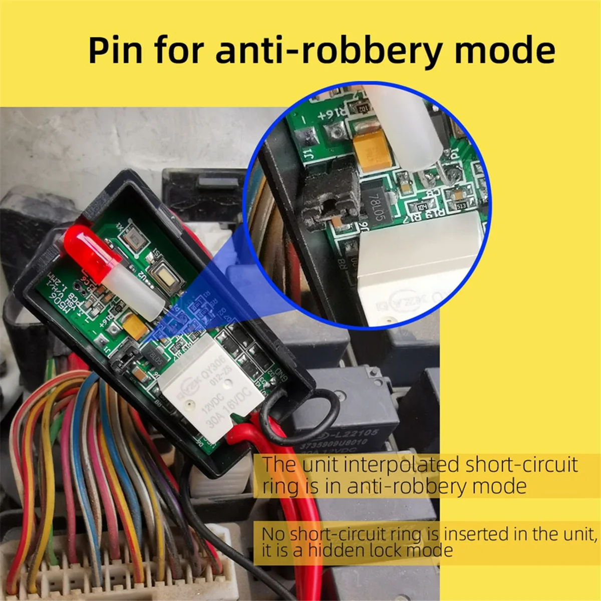 Auto Drahtlose Anti-Diebstahl Motorrad Versteckte Schloss System mit Cut Tools Alarm Ca K0B8 Schaltung Wegfahrsperre