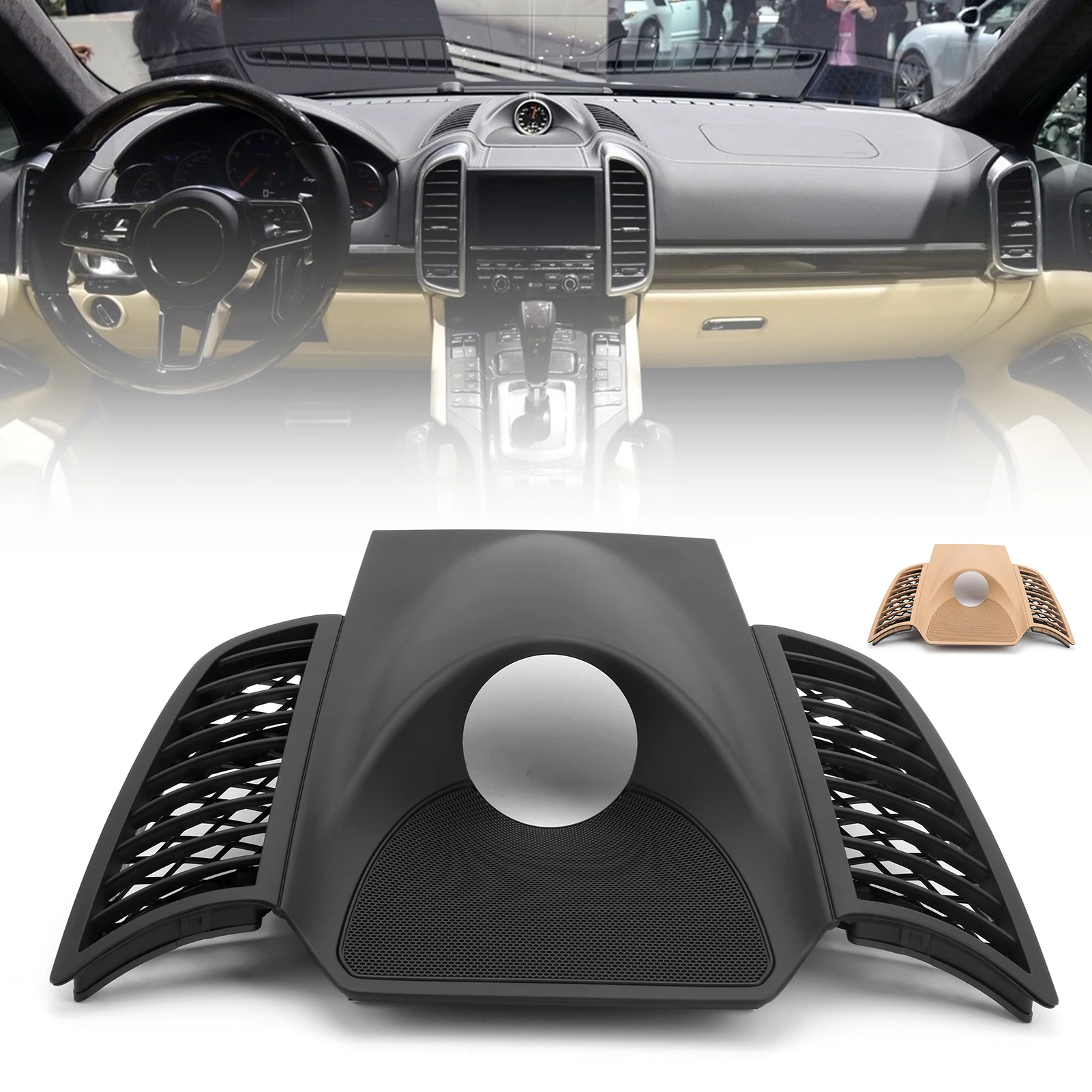 

Dash Clock Upper Cover 958 552 189 01 Instrument Panel Trim Fit for 2011‑2017 Dash Clock Bezel Dashboard Panel Cover