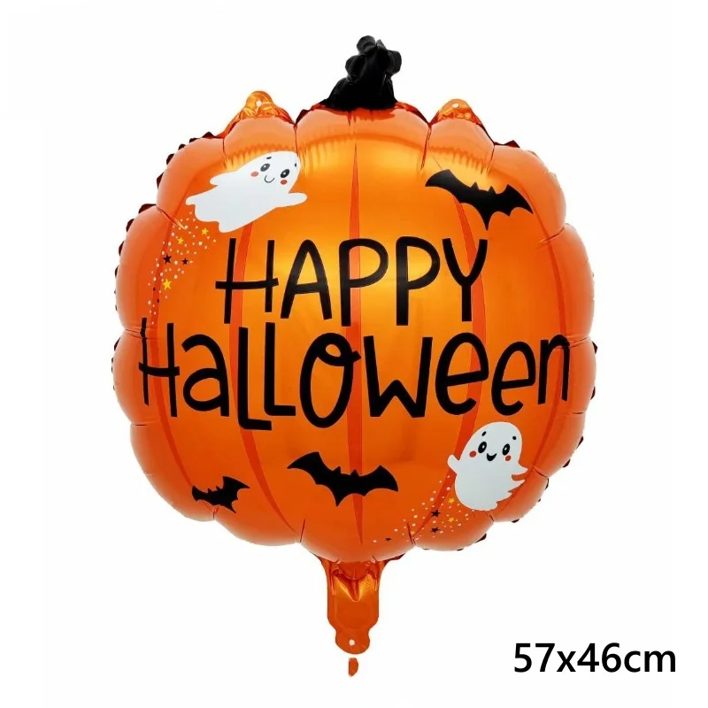 Decorazioni di palloncini fantasma di zucca di Halloween Palloncini foil di ragno Giocattoli gonfiabili Pipistrello Globos Forniture per feste di