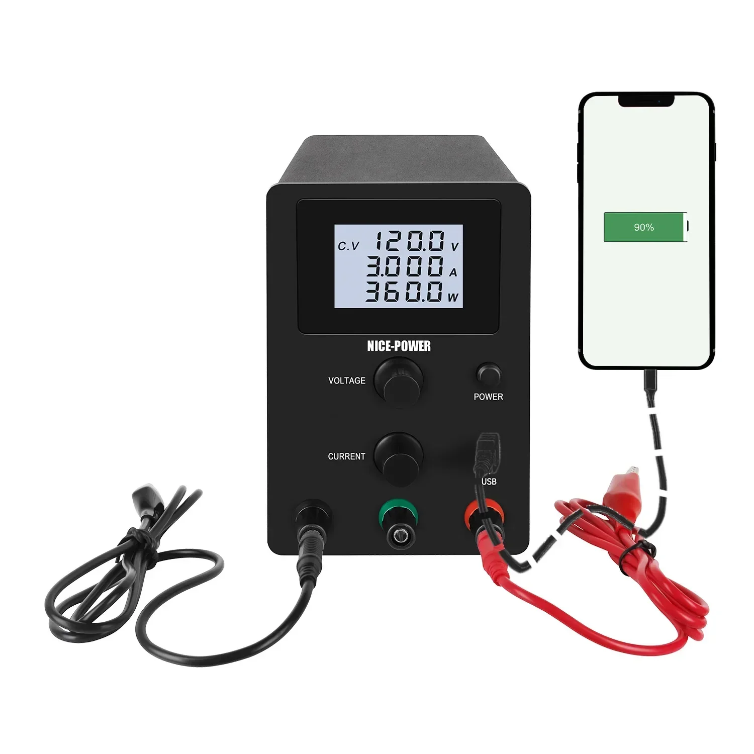 

120V 3A switch adjustable DC power supply for mobile phone maintenance