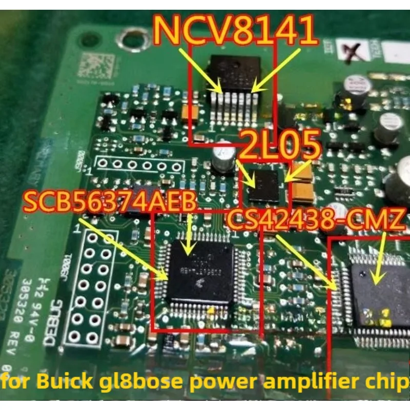 

For SCB56374AEB NCV8141 2L05 CS42438-CMZ Buick GL8bose power amplifier four-piece set
