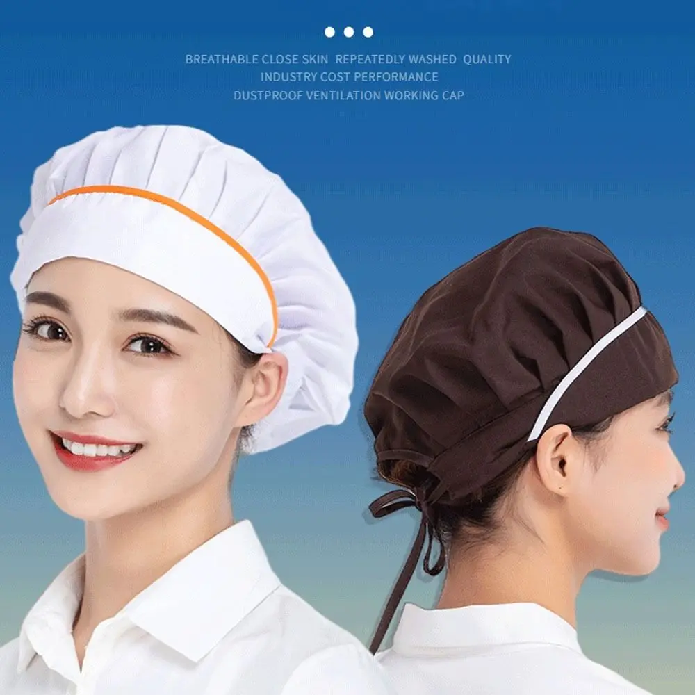 Work Wear Work Hat Cook Accessories Smoke-proof Dust Mesh Chef Hat Breathable Hair Nets Cap Hotel Restaurants