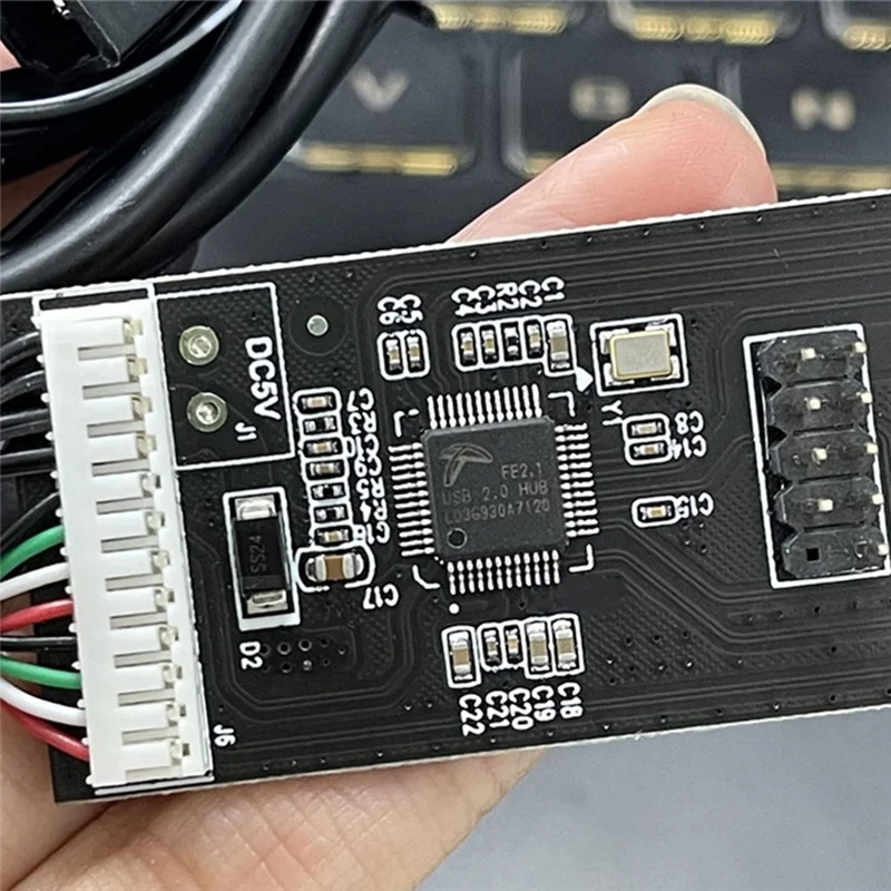 USB2.0 Header Splitter IDE 9 Pin 1 Sampai 4 Ekstensi Hub Splitter dengan Kabel Antarmuka SATA/IDE untuk Adaptor Mainboard PC